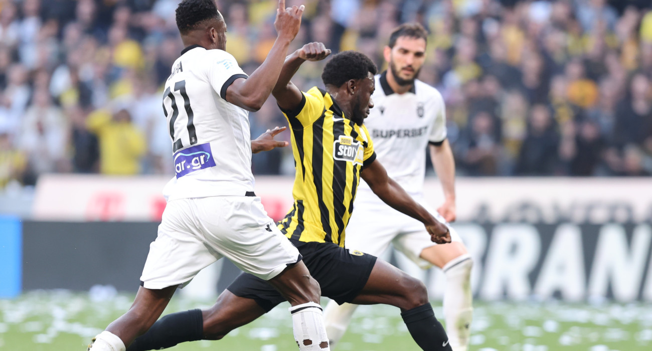 Το σουτ του Κοϊτά για το 2-0 της ΑΕΚ / Πηγή΅: Intime