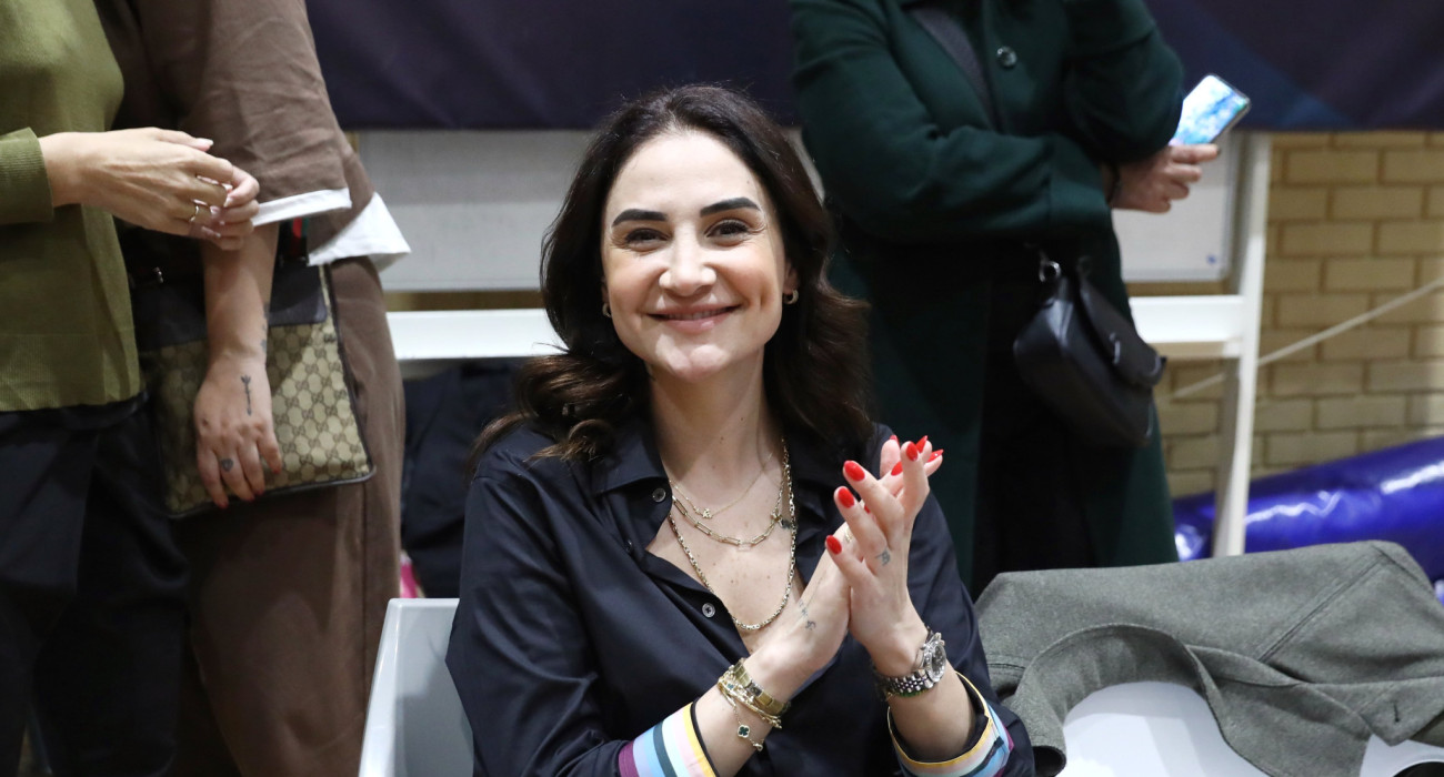 Η Σελέν Ερντέμ στο ματς του Παναθηναϊκού με τον ΖΑΟΝ, Πηγή: Intime