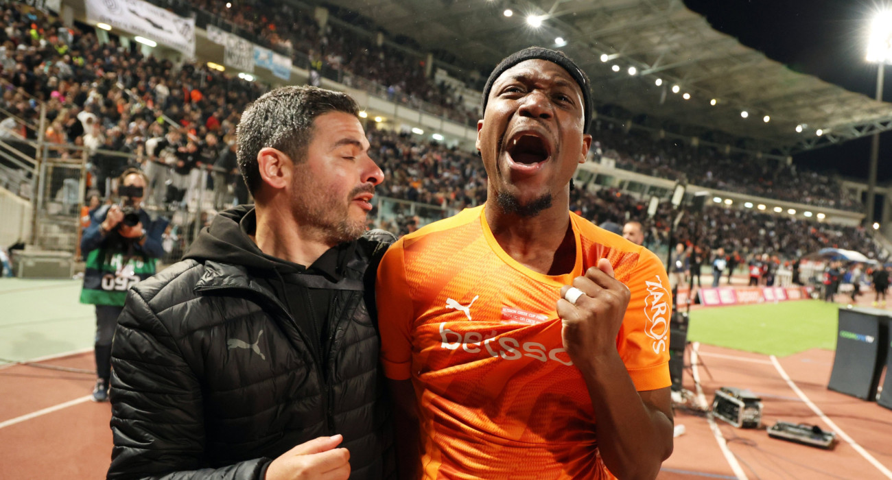 Σε πελάγη ευτυχίας παίκτες οι παίκτες του ΟΦΗ/Eurokinssi