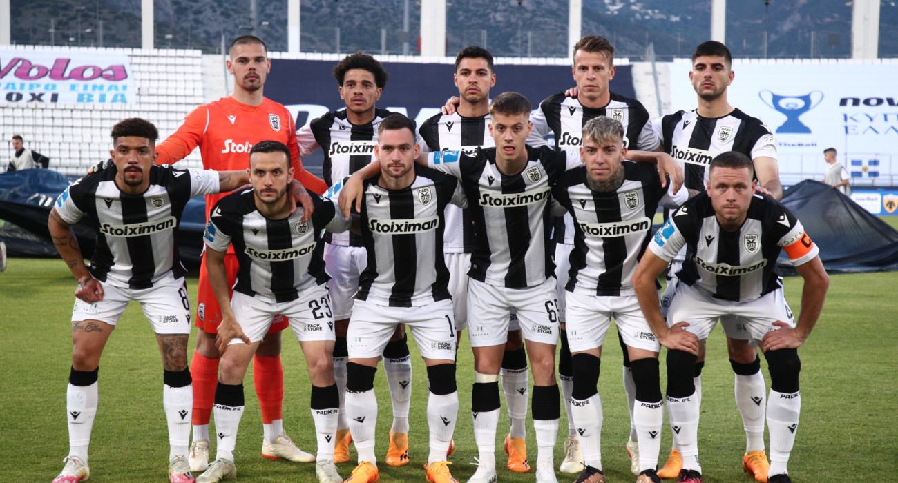 Η ενδεκάδα του ΠΑΟΚ στον τελικό Κυπέλλου Ελλάδας κόντρα στην ΑΕΚ το 2023/ Eurokinissi