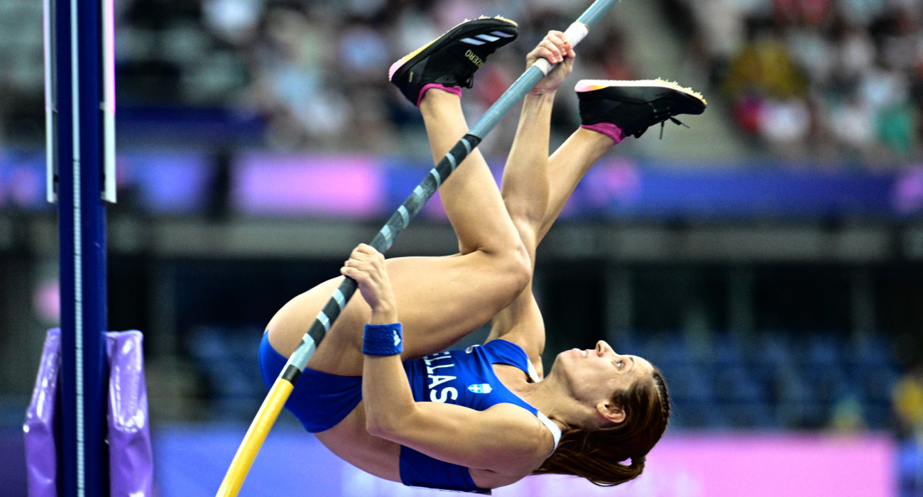 Η Κατερίνα Στεφανίδη σε άλμα της στους Ολυμπιακούς του 2024 στο Παρίσι / Πηγή: Eurokinissi