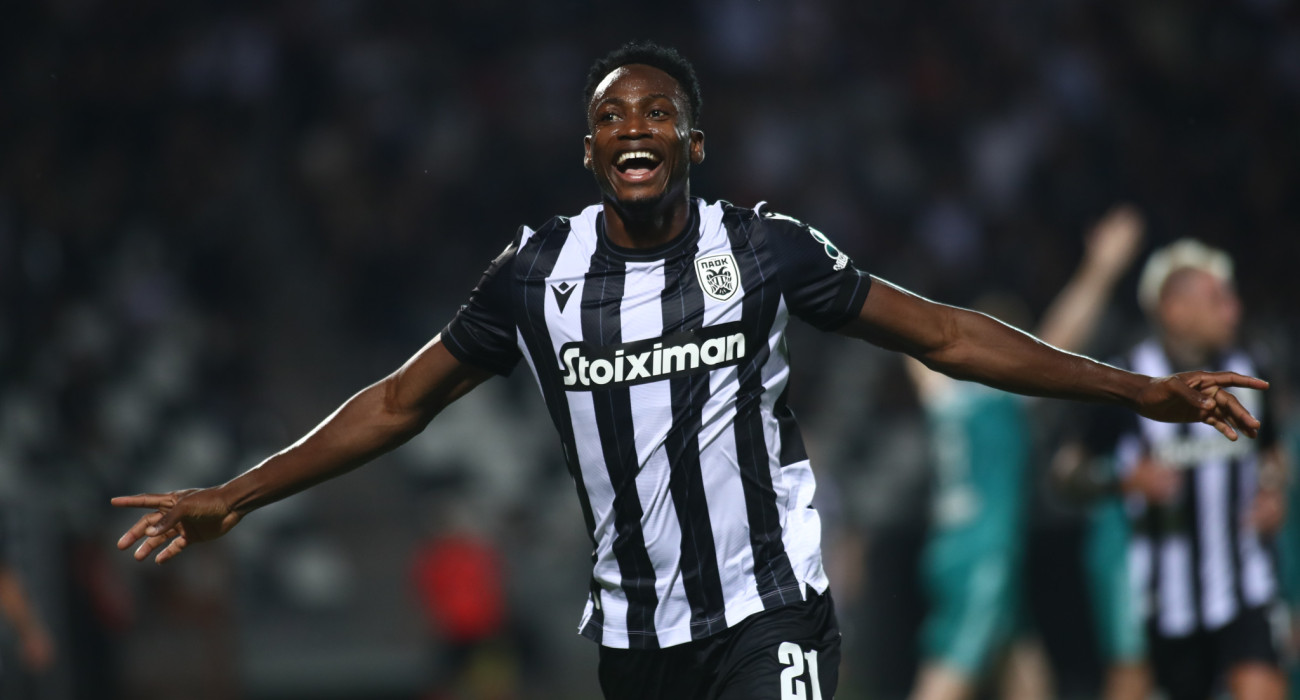 Ο Ράχμαν Μπάμπα με τη φανέλα του ΠΑΟΚ/Eurokinissi