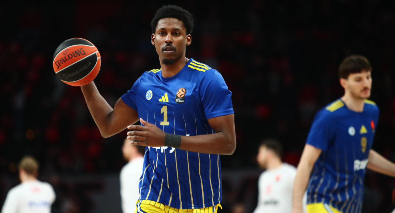 Ο Τζέιλεν Χοαρντ με την εμφάνιση της Μακάμπι Τελ Αβίβ / πη΄γη: eurokinissi