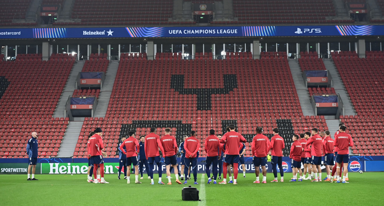 Στιγμιότυπο από προπόνηση Ολυμπιακού / Πηγή: Eurokinissi