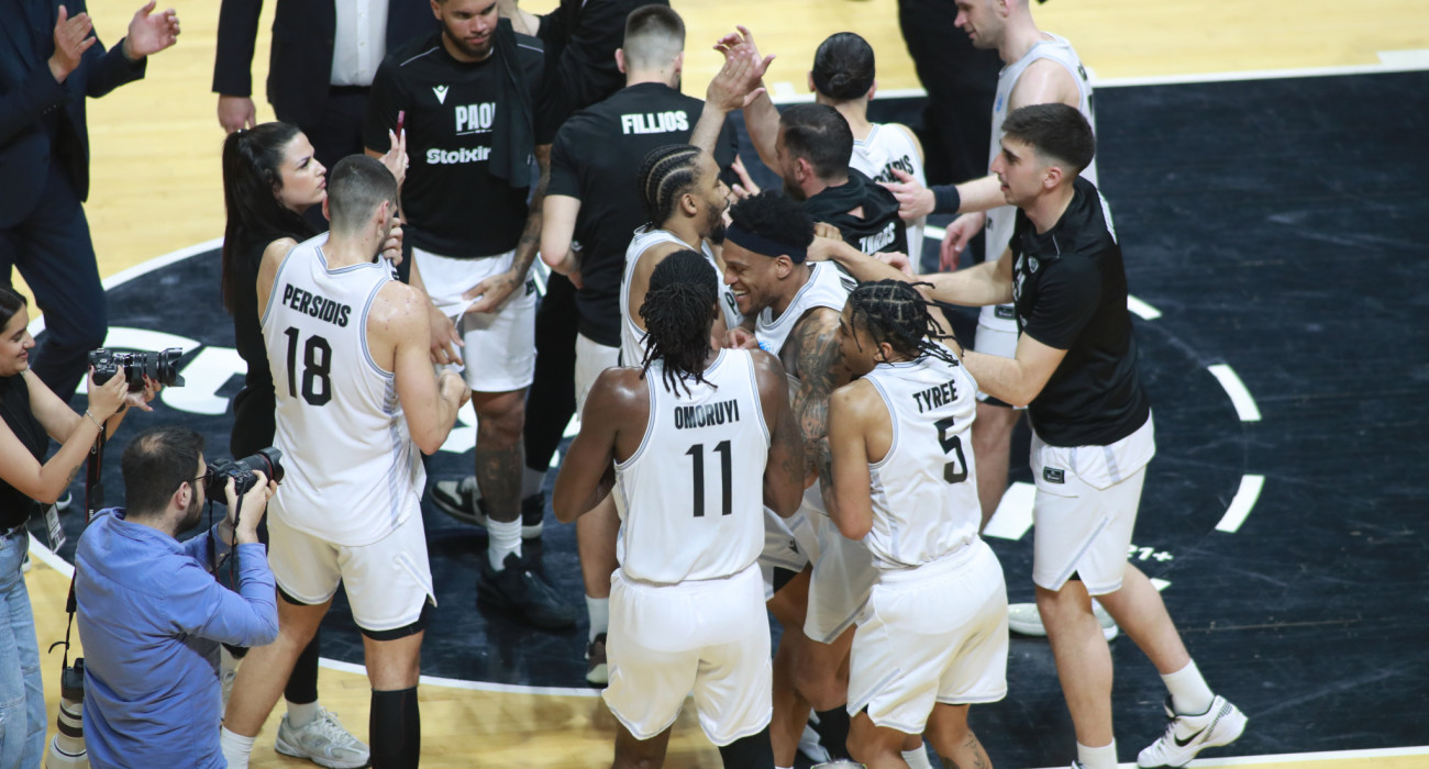 Οι παίκτες του ΠΑΟΚ πανηγυρίζουν/Πηγή: Eurokinissi