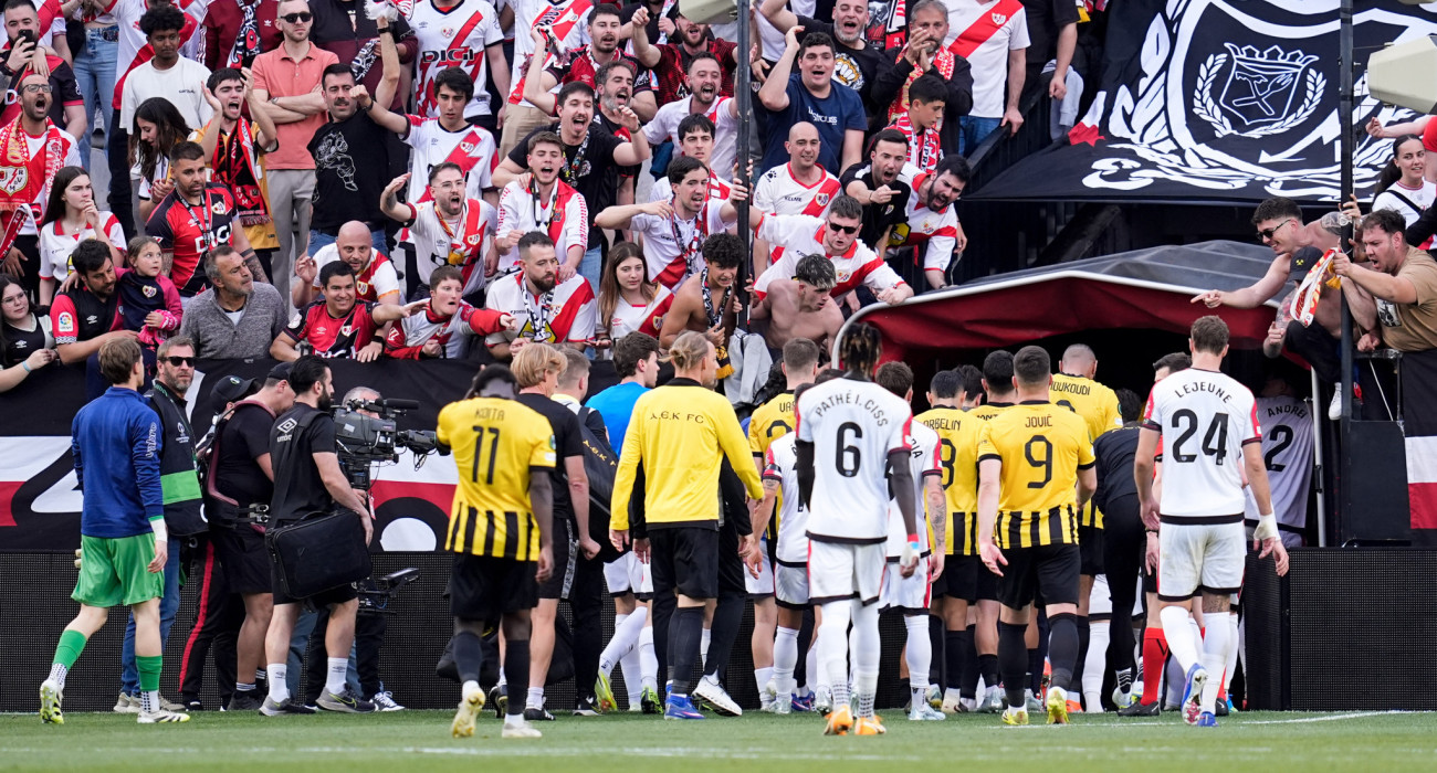 Στιγμιότυπο από την αναμέτρηση Ράγιο Βαγιεκάνο - ΑΕΚ / Πηγή: Eurokinissi