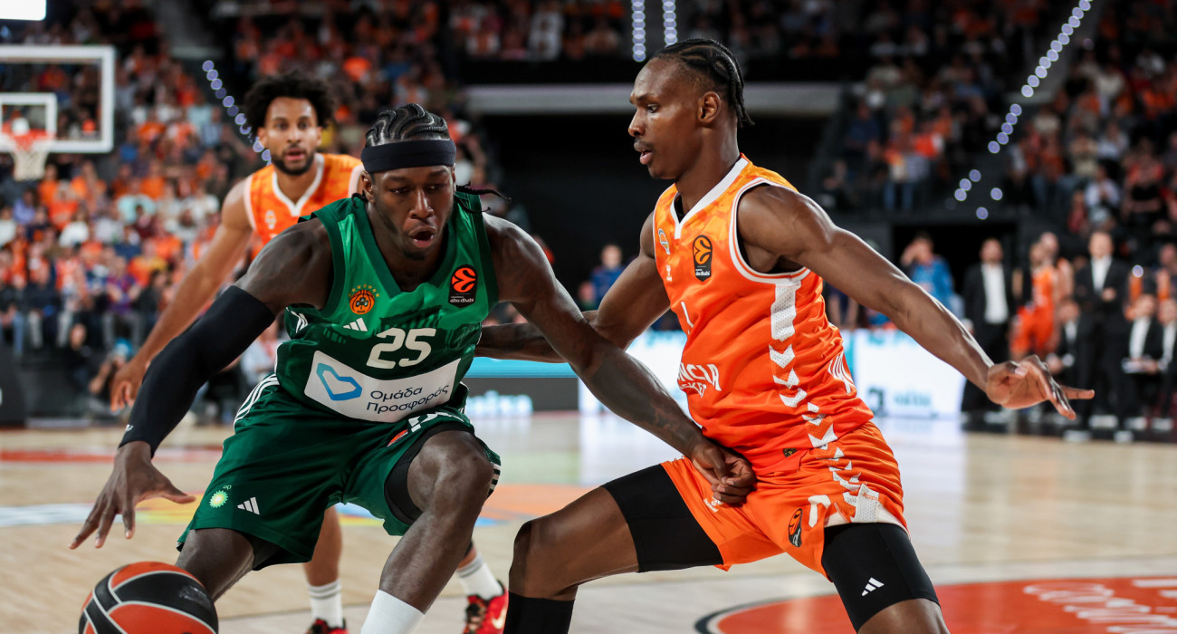 Ο Κέντρικ Ναν στο ματς του Παναθηναϊκού με τη Βαλένθια/Πηγή: Eurokinissi