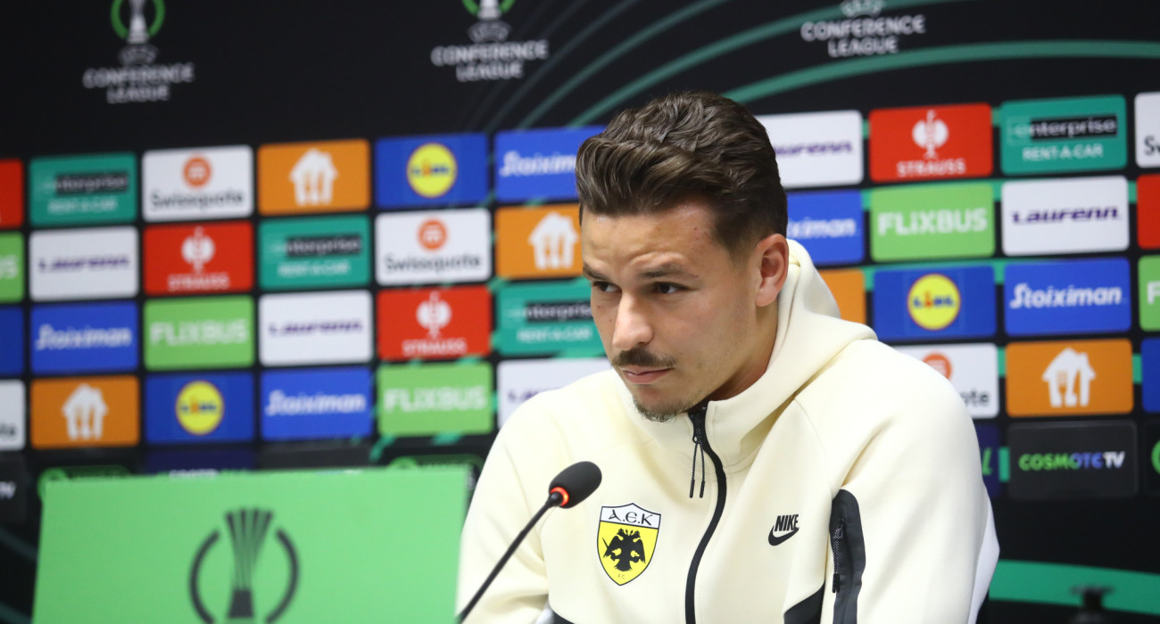 Ο Φελίπε Ρέλβας στη συνέντευξη Τύπου πριν το ματς με τη Ράγιο Βαγιεκάνο / Πηγή: Eurokinissi