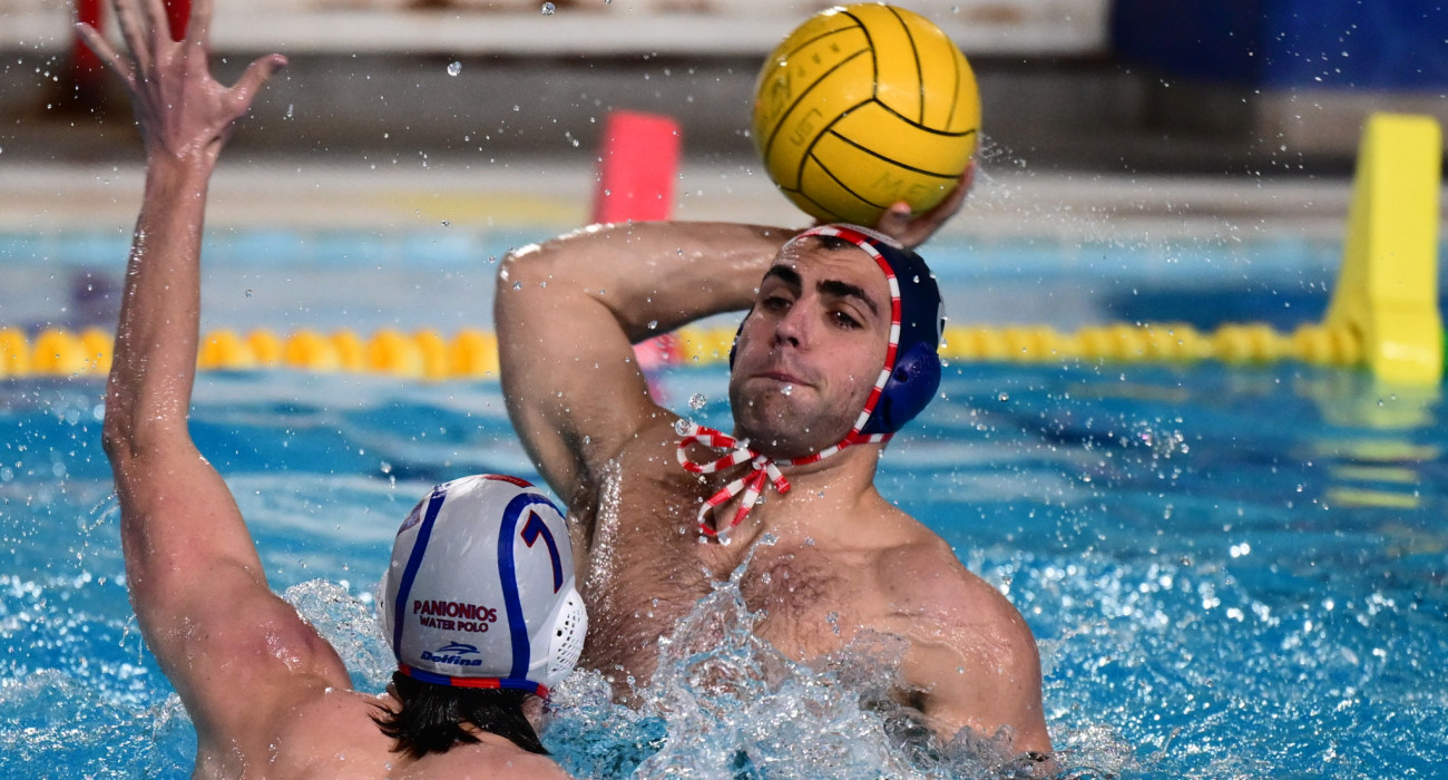 Στιγμιότυπο από αγώνα του Ολυμπιακού με τον Πανιώνιο στην Water Polo League / Πηγή: Eurokinissi