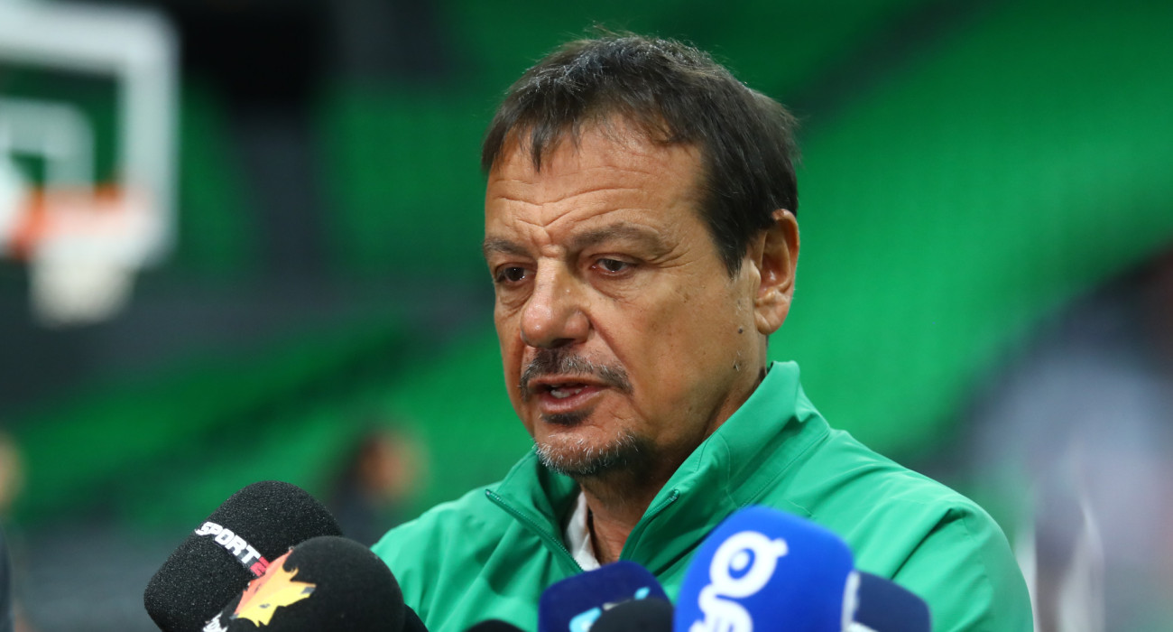 O Εργκίν Αταμάν στην Media Day του Παναθηναϊκού για το παιχνίδι με τη Μονακό / πηγή: eurokinissi