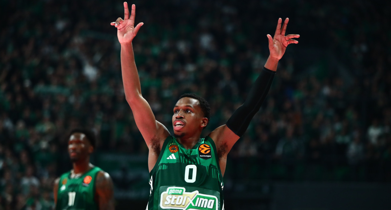 Ο πρωταγωνιστής της νίκης του Παναθηναϊκού επί της Μονακό, Τι Τζέι Σορτς / Πηγή: Eurokinissi