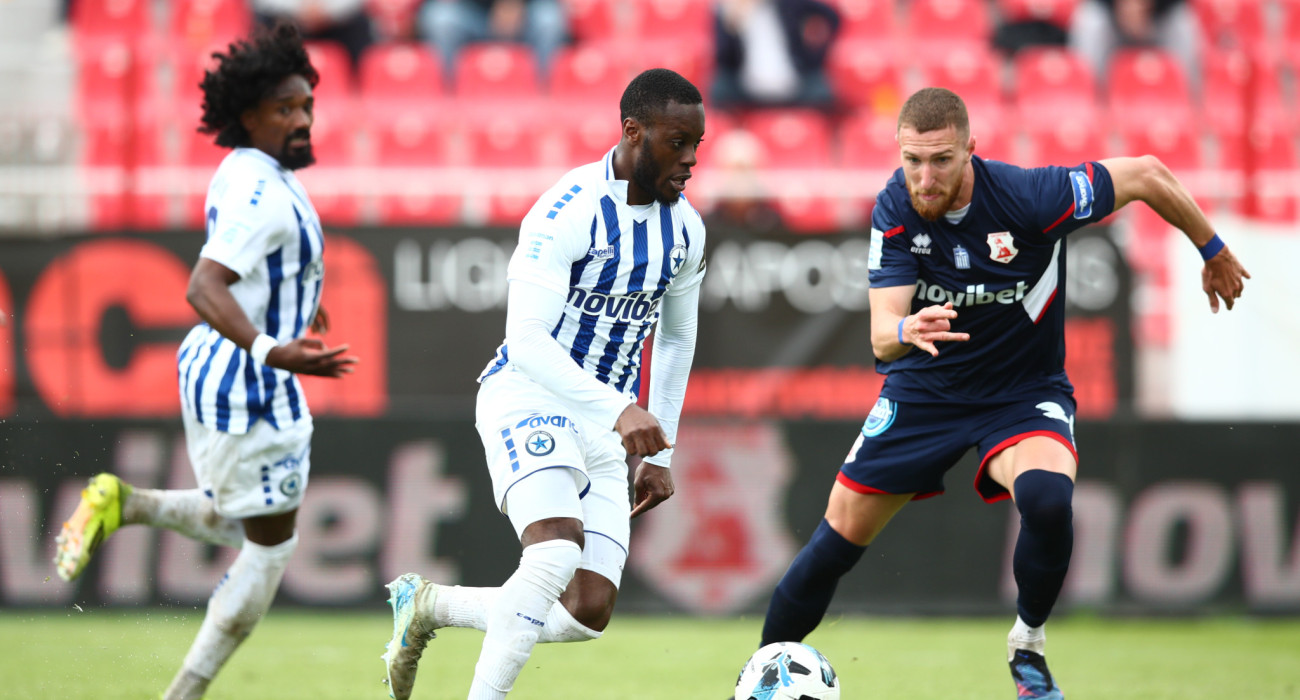 Στιγμιότυπο της αναμέτρησης Πανσερραϊκός - Ατρόμητος / Πηγή: Eurokinissi