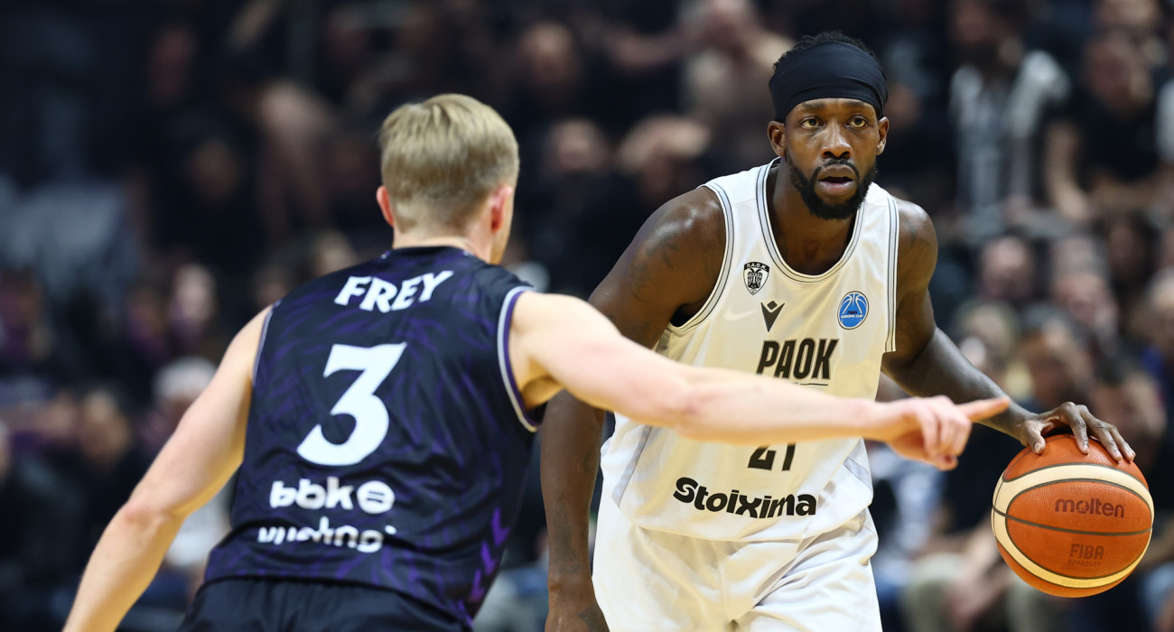 Στιγμιότυπο της αναμέτρησης του ΠΑΟΚ απέναντι στη Μπιλμπάο για τον πρώτο τελικό του Europe Cup / Πηγή: Eurokinissi