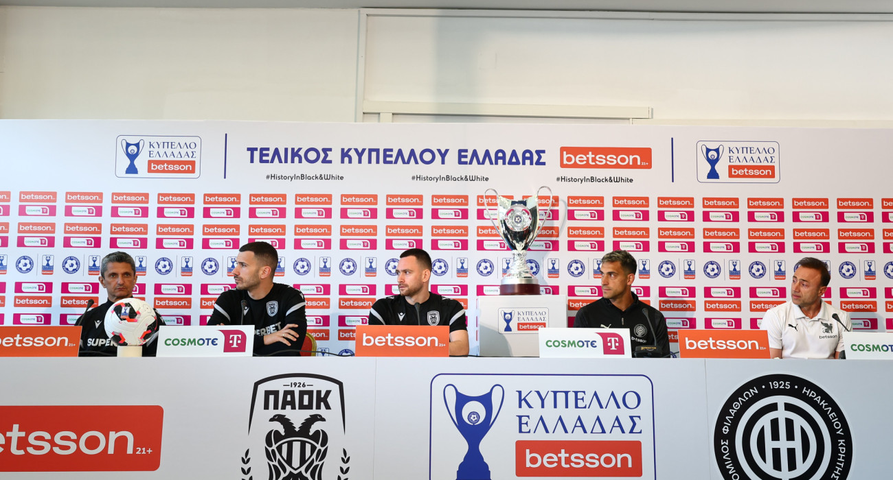 Η κοινή συνέντευξη τύπου ΠΑΟΚ - ΟΦΗ/ Eurokinissi
