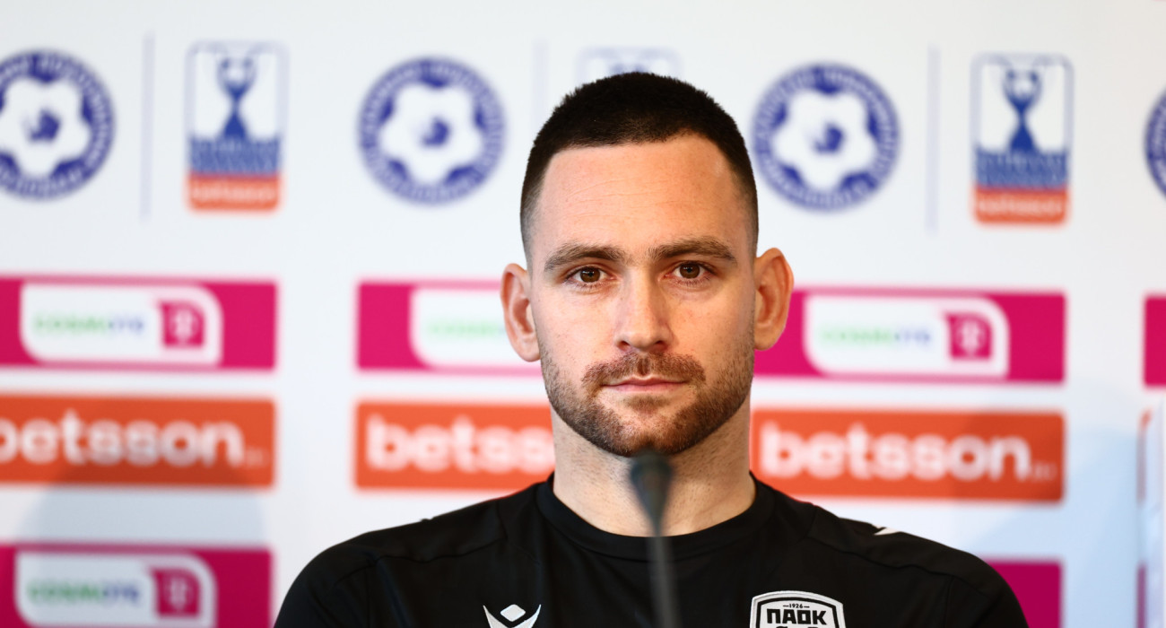 Ο Αντρίγια Ζίβκοβιτς στη συνέντευξη Τύπου/Eurokinissi