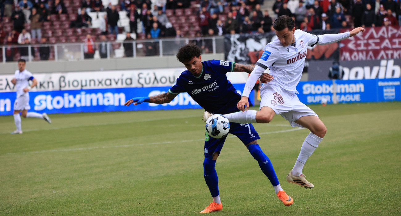 Στιγμιότυπο από την αναμέτρηση ΑΕΛ Novibet - Κηφισιά για τα playouts της Stoiximan Super League / Πηγή: Eurokinissi