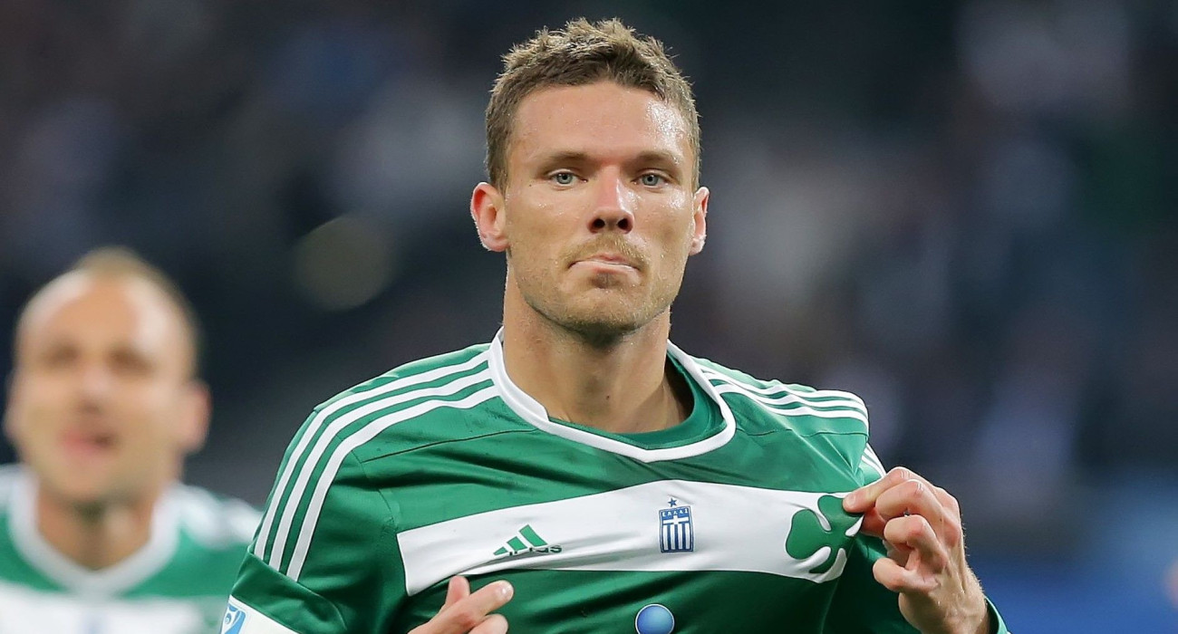 Ο Μάρκους Μπεργκ στον τελικό του Κυπέλλου Ελλάδας το 2014 / Πηγή: Intime