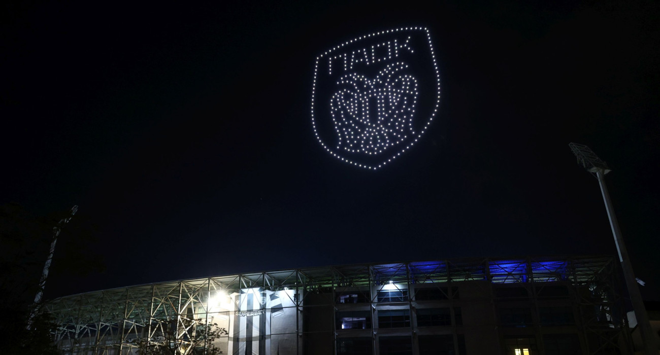 Live Streaming: Το εντυπωσιακό drone show για τα 100 χρόνια ΠΑΟΚ