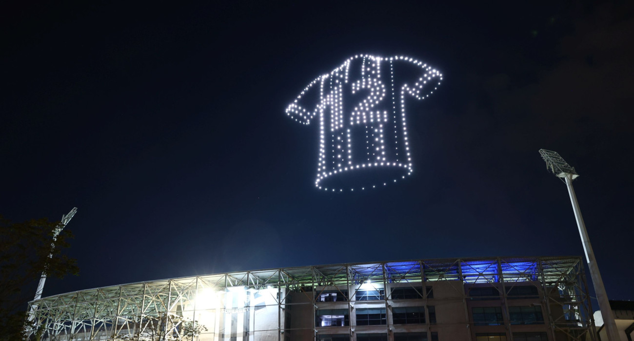 Το εντυπωσιακό drone show πάνω από την Τούμπα για τα 100 χρόνια ΠΑΟΚ (photos)