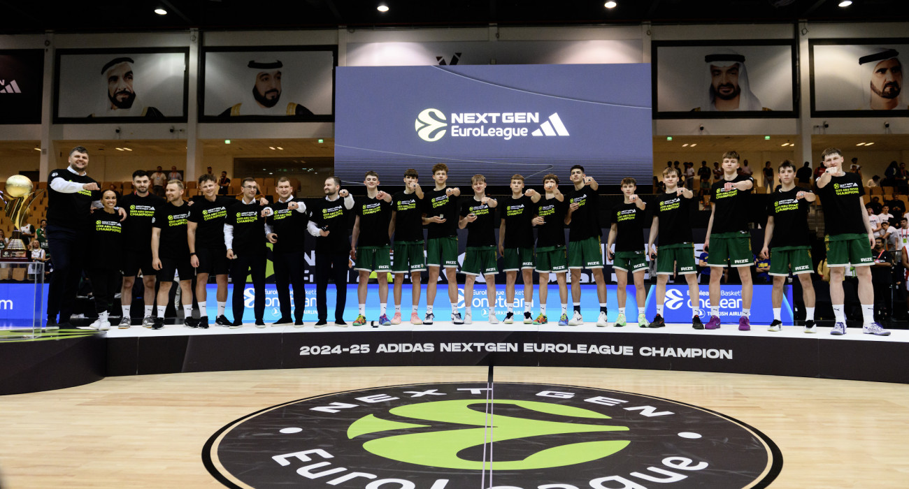 Η Ζαλγκίρις Κάουνας, η ομάδα που κατέκτησε το EuroLeague Next Gen στο Άμπου Ντάμπι, Πηγή: David Grau/Euroleague Basketball via Getty Images/Ideal Images