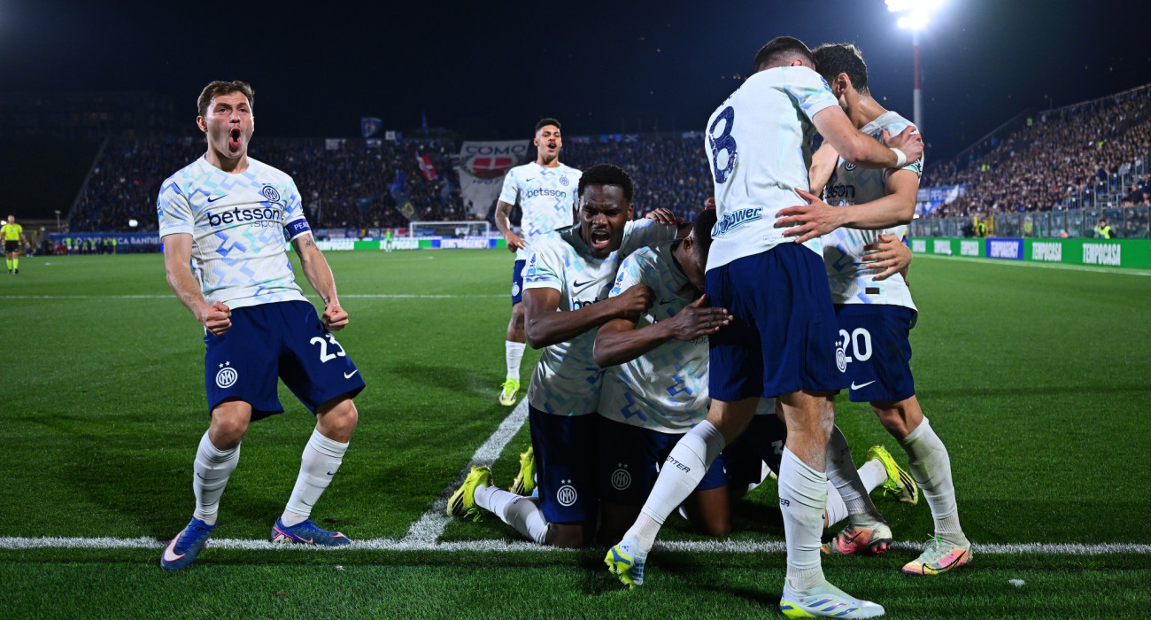 Oι πανηγυρισμοί των παικτών της Ίντερ/ Photo by Mattia Ozbot/Getty Images