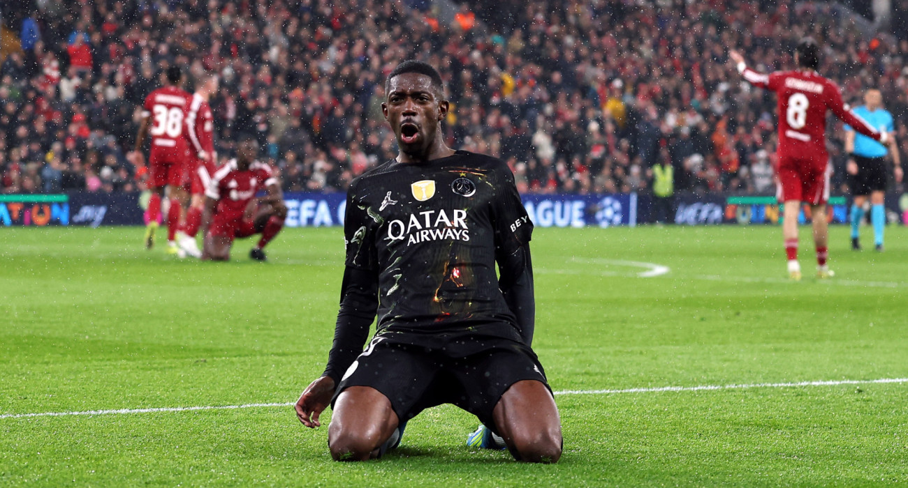 Ο Ντεμπελέ «χόρεψε» στη βροχή και η Παρί Σεν Ζερμέν άλωσε το Anfield / Πηγή: Photo by Michael Regan - UEFA/UEFA via Getty Images