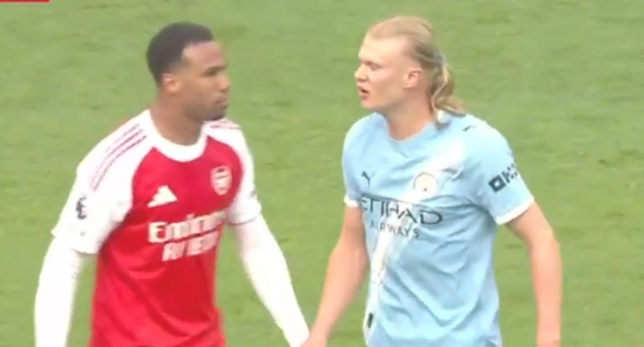 Ο Έρλινγκ Χάαλαντ με τον Γκάμπριελ / Screenshot