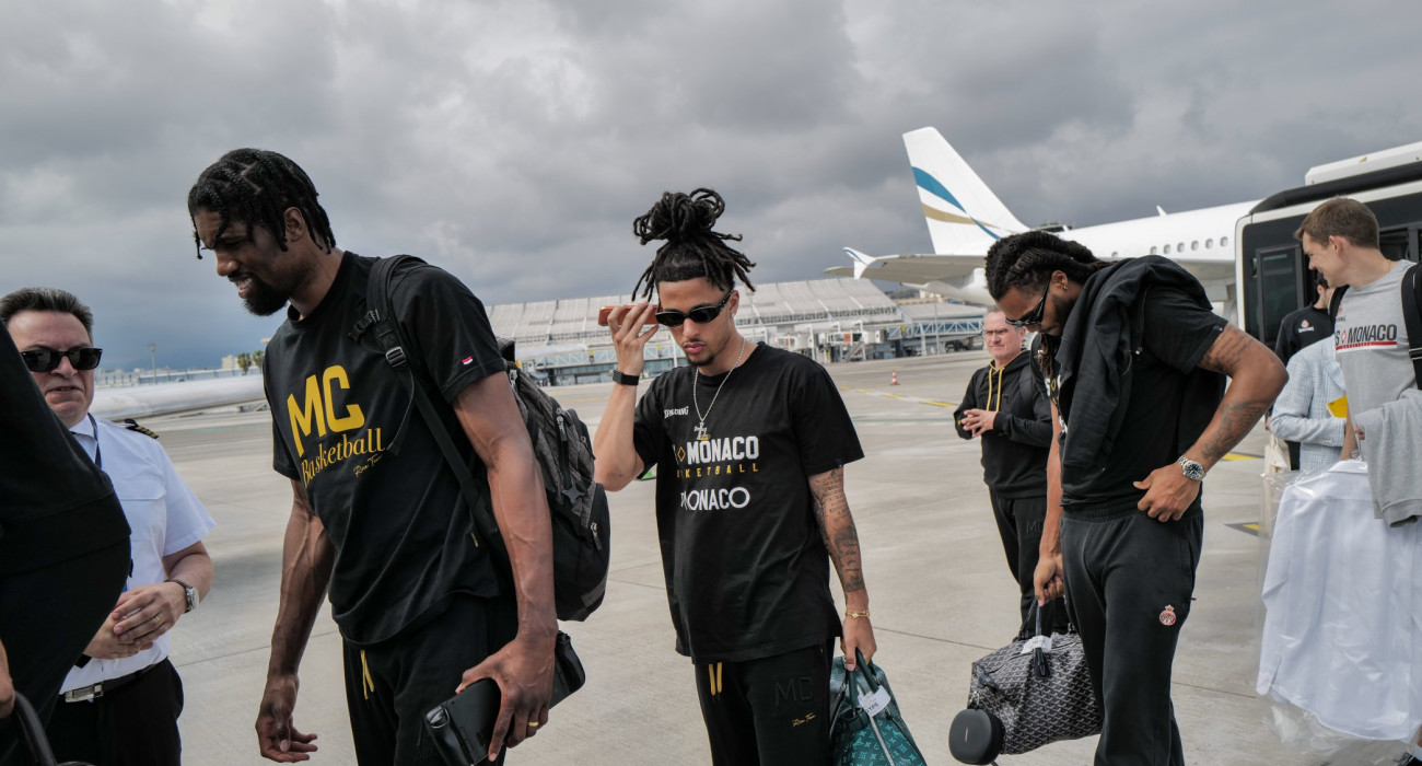 Η αποστολή της Μονακό βρίσκεται στην Αθήνα για το ματς απέναντι στον Παναθηναϊκό / AS Monaco Basket