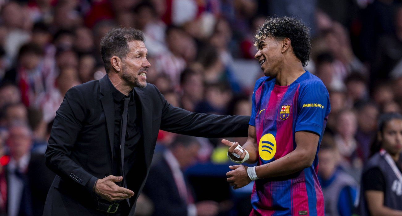 Ο Ντιέγκο Σιμεόνε με τον Λαμίν Γιαμάλ  / Πηγή: Imago