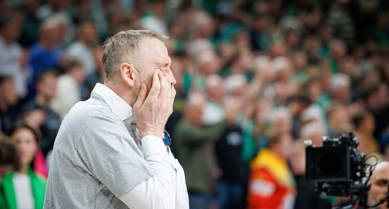 Ο Τόμας Μασιούλις δάκρυσε μετά την πρόκριση της Ζάλγκιρις Κάουνας στα playoffs της EuroLeague / Πηγή: IMAGO