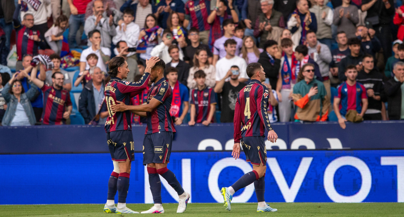 Ποδοσφαιριστές της Λεβάντε πανηγυρίζουν / Πηγή: Imago