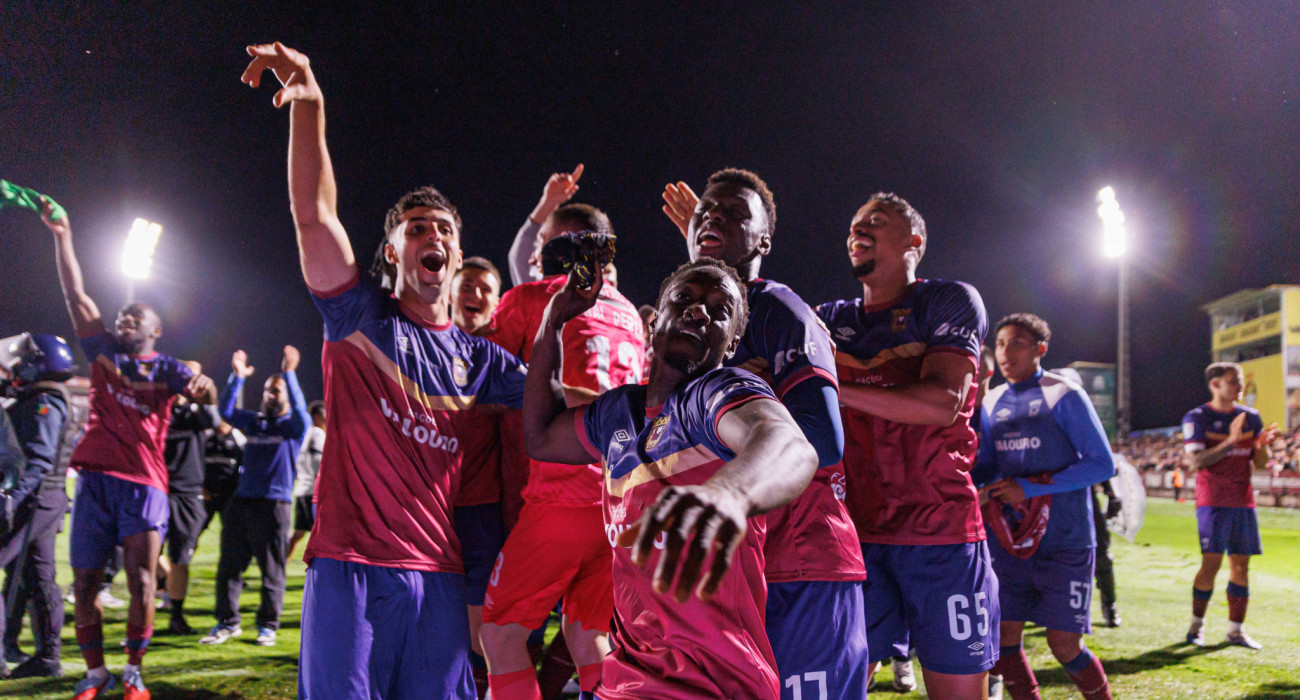 Οι παίκτες της Τορρεένσε πανηγυρίζουν την πρόκριση στον τελικό του κυπέλλου Πορτογαλίας / Πηγή: Imago