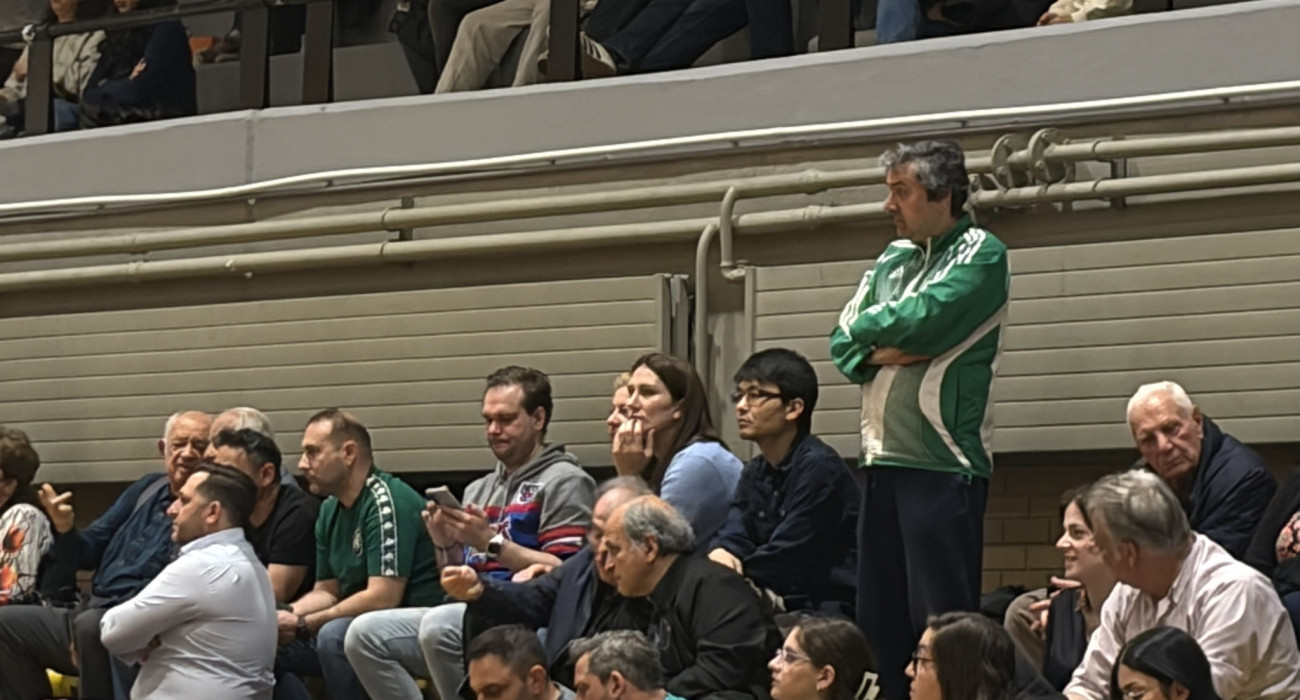 Η Πολίνα Ραχίμοβα στο κλειστό του Μετς για το Παναθηναϊκός-ΖΑΟΝ / Πηγή: Athletiko