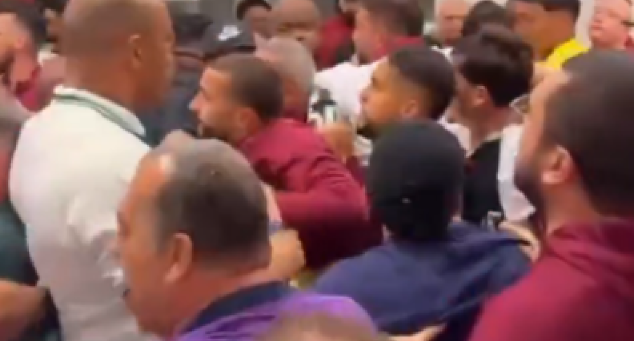 Επεισόδιο των παικτών της Κορίνθιανς με εκείνων της Παλμίρας / Screenshot