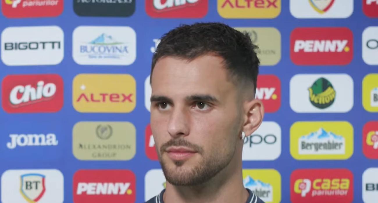 Ο Μάριους Μάριν με την εθνική Ρουμανίας / Screenshot