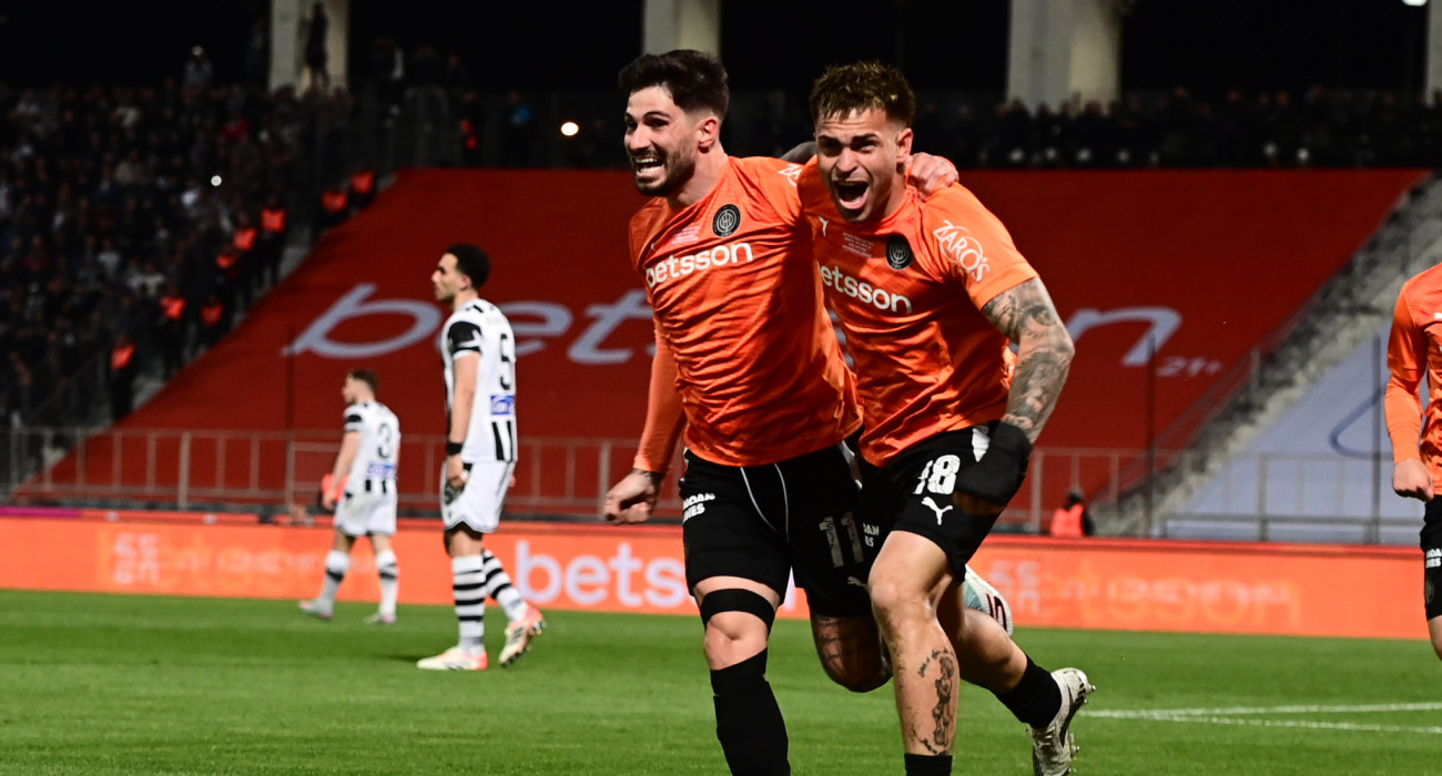 Φούντας και Νους οδήγησαν τον ΟΦΗ στην κατάκτηση του Κυπέλλου Ελλάδας Betsson / Πηγή: Eurokinissi