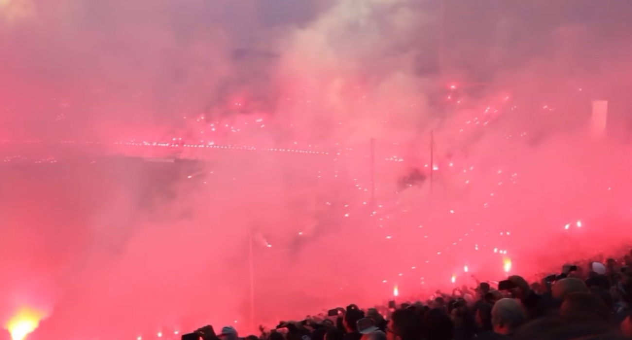 Η φοβερή ατμόσφαιρα από τους οπαδούς του ΠΑΟΚ στην «Τούμπα» / Screenshot