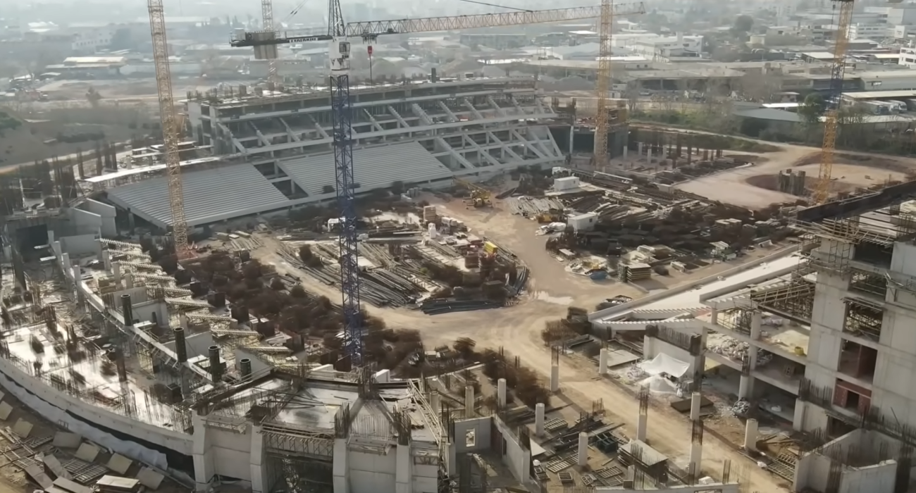 Εργασίες ανέργεσης του γηπέδου του Παναθηναϊκού στον Βοτανικό / Screenshot