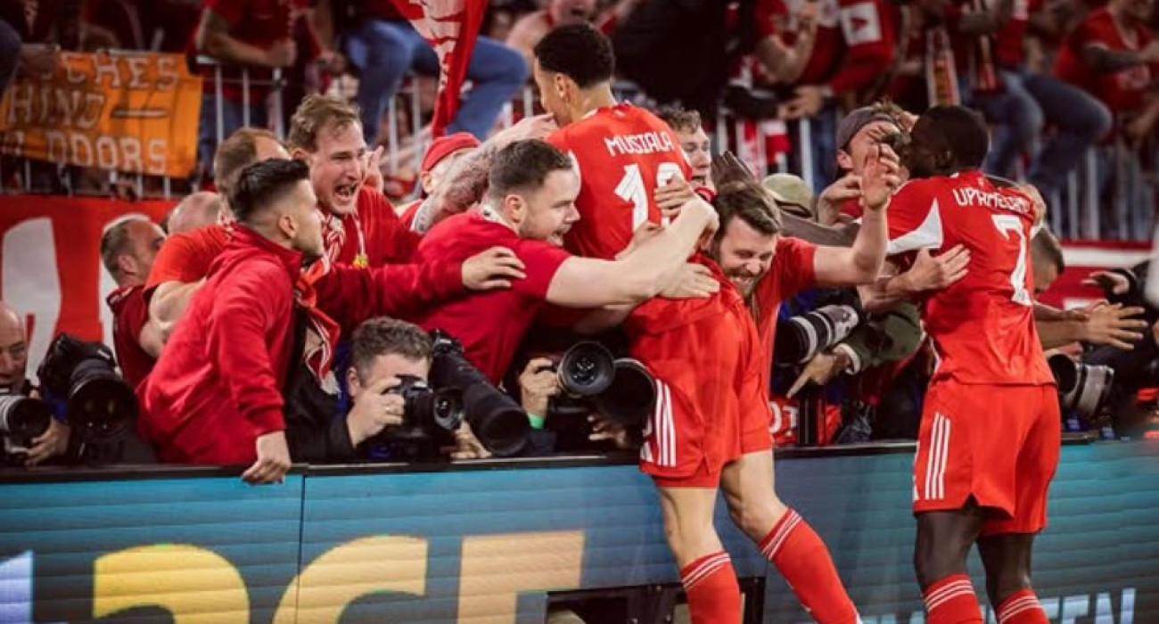 Oι ξέφρενοι πανηγυρισμοί στο γκολ του Ολίσε/Πηγή: Instagram @MoritzMüller