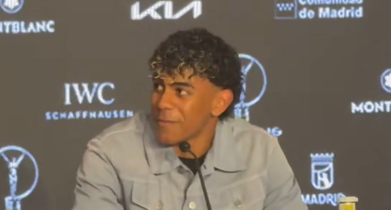 Ο Λαμίν Γιαμάλ σε συνέντευξη Τύπου / Screenshot