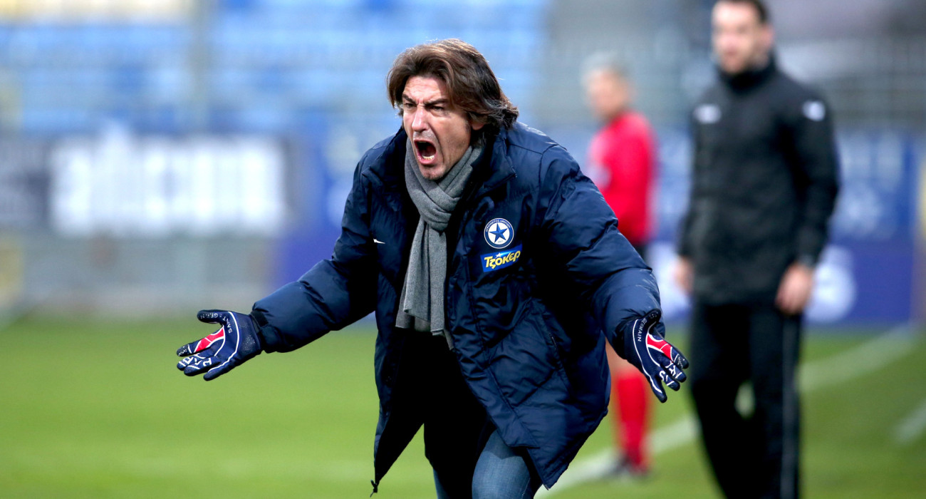 O Ρικάρντο Σα Πίντο  στον πάγκο του Ατρόμητου/Eurokinissi