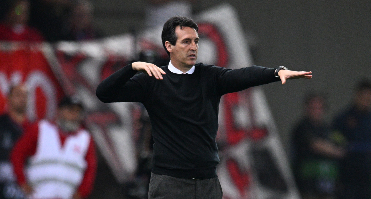 Ο Ουνάι Έμερι στον αγώνα του Ολυμπιακού με την Άστον Βίλα / Πηγή: Eurokinissi