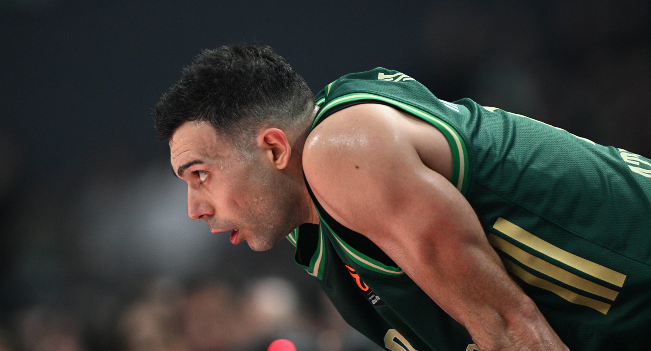 O Kώστας Σλούκας έχει λείψει μόλις από έναν αγώνα του Παναθηναϊκού τη φετινή σεζόν / Πηγή: Eurokinissi