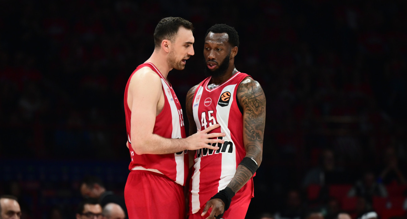 Οι δυο ψηλοί του Ολυμπιακού - Πηγή: Eurokinissi