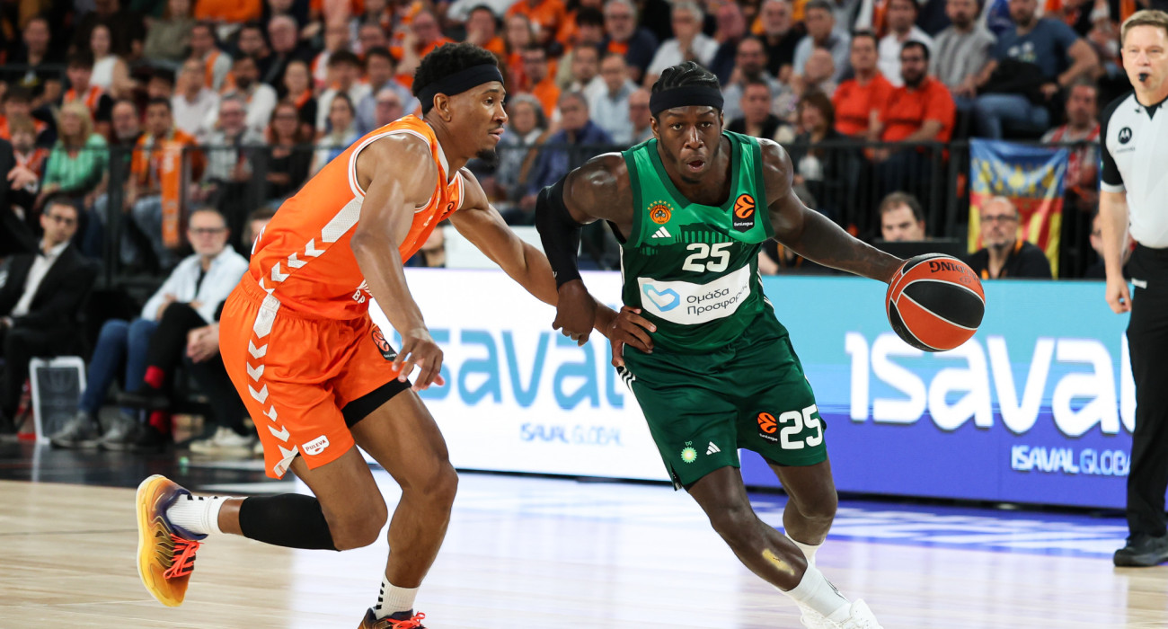 Ο Κέντρικ Ναν στο πρώτο ματς των Playoffs με αντίπαλο τη Βαλένθια/Πηγή: Eurokinissi