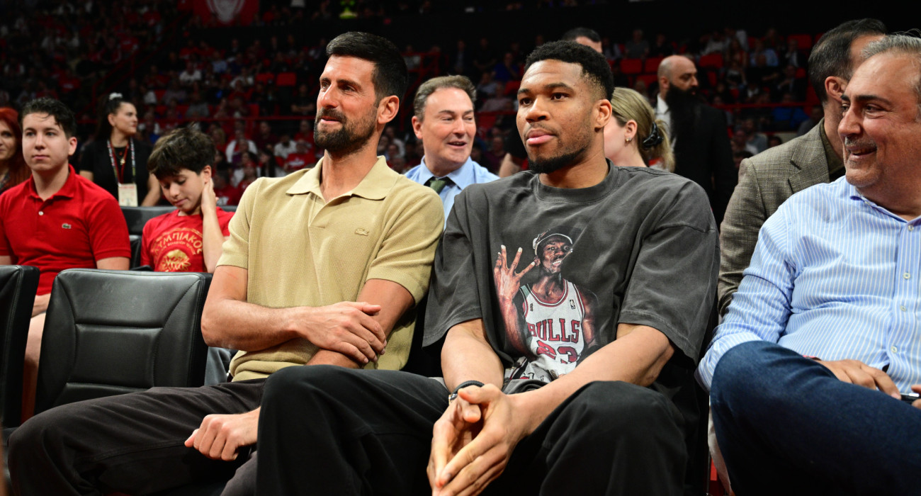 Στα... επίσημα του ΣΕΦ Αντετοκούνμπο, Τζόκοβιτς / Πηγή: Eurokinissi