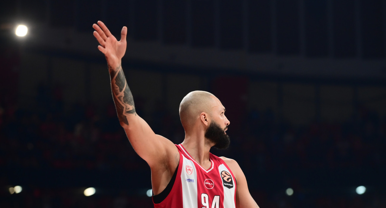 Ο Εβάν Φουρνιέ στο Game 2 των playoff απέναντι στη Μονακό / πηγή: Eurokinissi