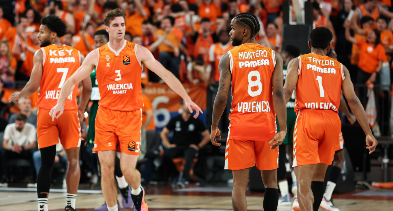 Οι παίκτες της Βαλένθια στην ήττα τους στο Game 2 με τον Παναθηναϊκό, Πηγή: Eurokinissi