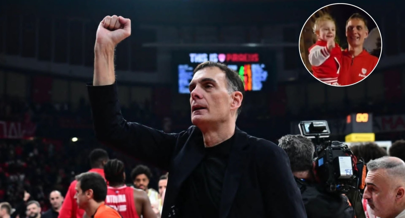 Ο Γιώργος Μπαρτζώκας αποθεώθηκε από μικρή φίλη του Ολυμπιακού