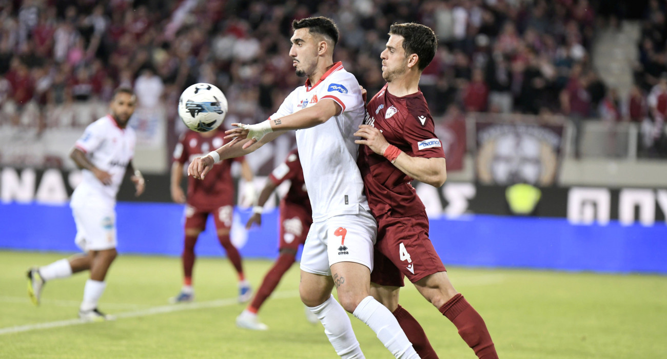 Στιγμιότυπο απ΄ο την αναμέτρηση ΑΕΛ Novibet - Πανσερραϊκός / Πηγή: Intime